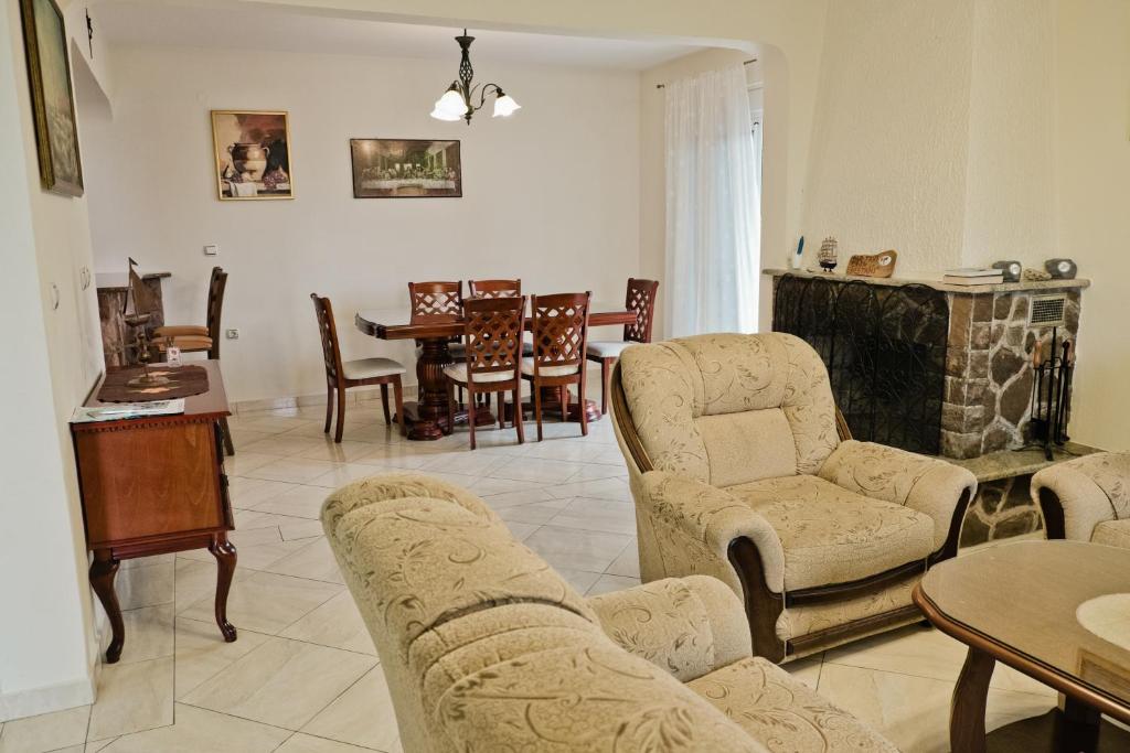 Posezení v ubytování Apartments Klara