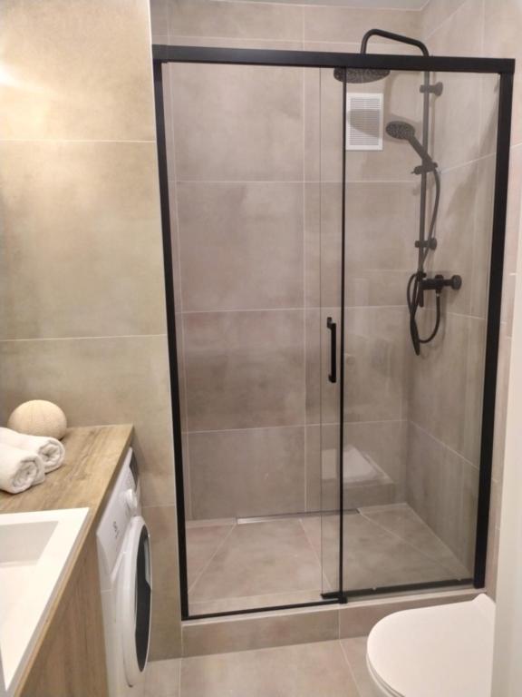 Kúpeľňa v ubytovaní Warsaw Concierge Stalowa