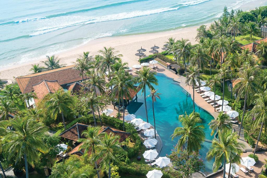 an aerial view of a resort with a beach at Anantara Mui Ne Resort in Mui Ne