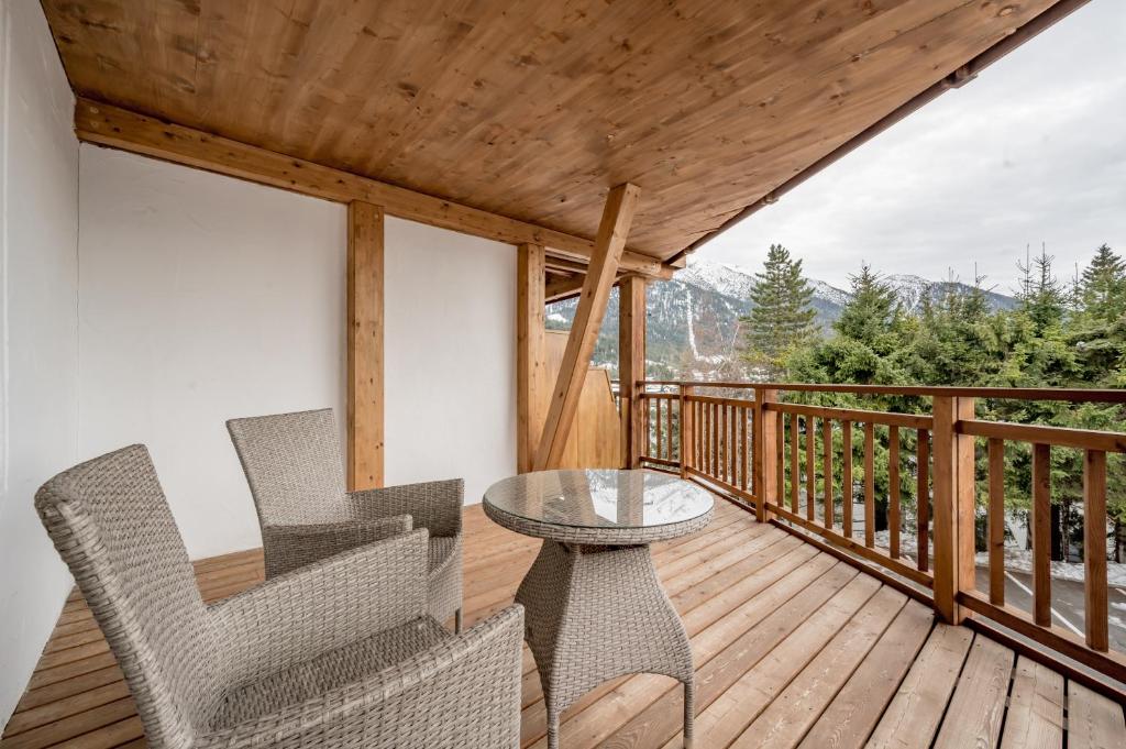 Balkón nebo terasa v ubytování Natur & Spa Hotel Lärchenhof