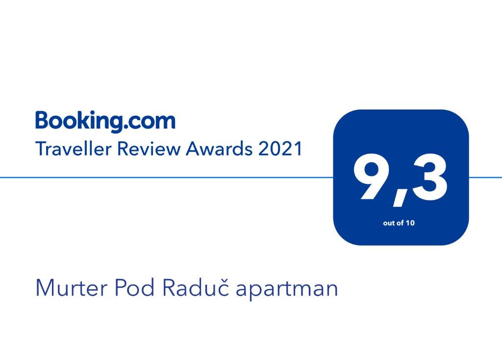 Certifikát, ocenenie alebo iný dokument vystavený v ubytovaní Murter Pod Raduč apartman