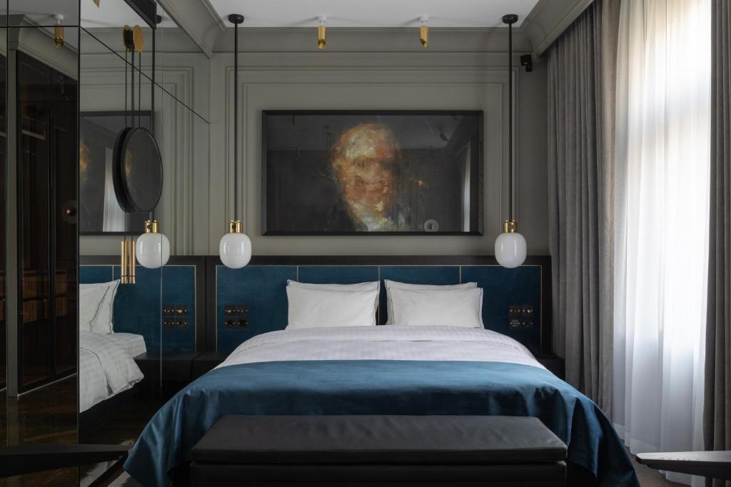 Postel nebo postele na pokoji v ubytování A22 Hotel