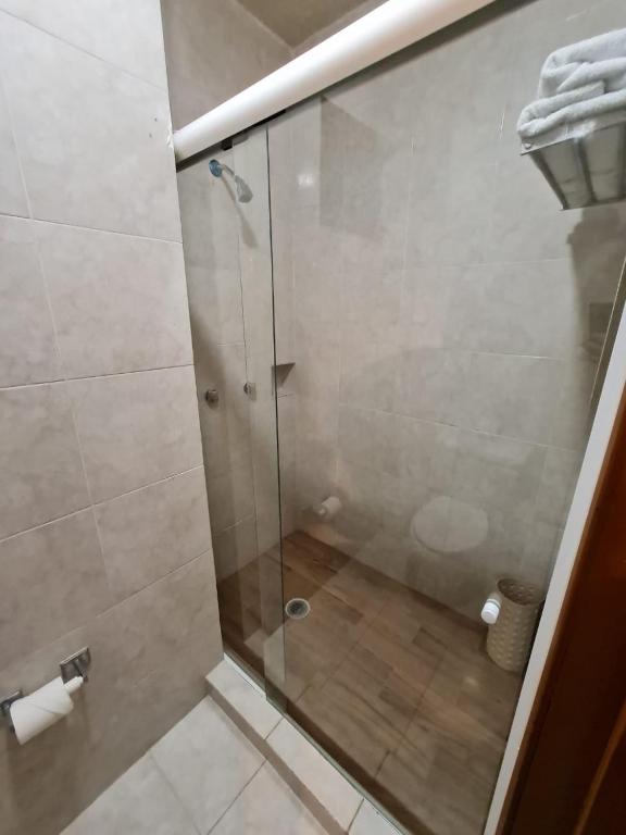 Koupelna v ubytování Hotel Marlon