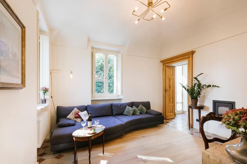 Posezení v ubytování Villa Trisano