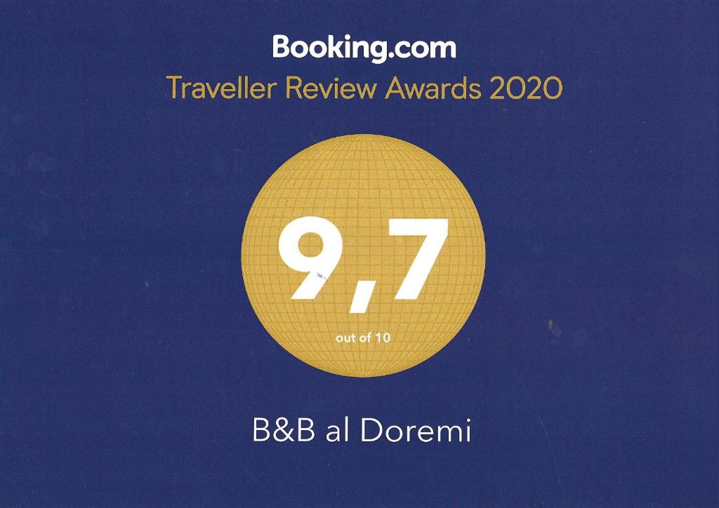 Certifikát, ocenenie alebo iný dokument vystavený v ubytovaní B&B al Doremi