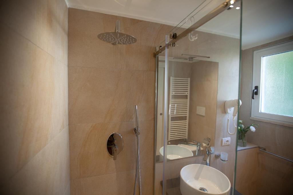Koupelna v ubytování Hotel Maestri