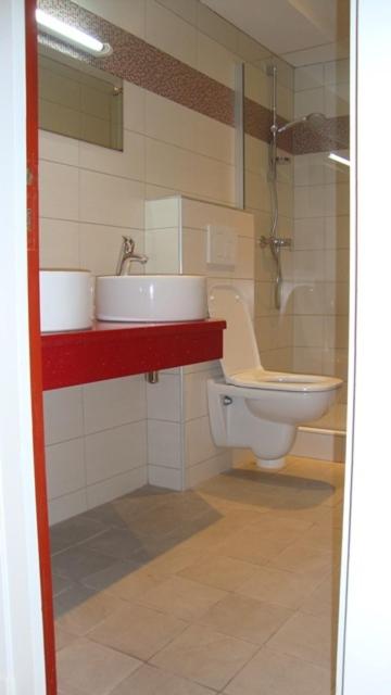 Koupelna v ubytování Hotel Pikassaria