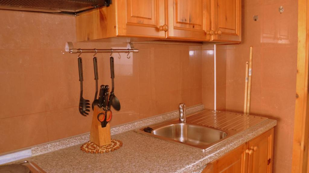 Kuchyň nebo kuchyňský kout v ubytování Albergo Rendola