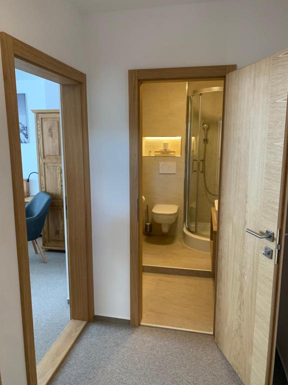 A bathroom at Chalet Nova Lesna Mountain View