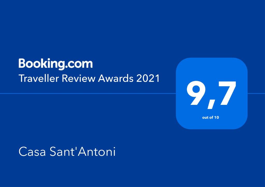 Certifikát, ocenenie alebo iný dokument vystavený v ubytovaní Casa Sant'Antoni