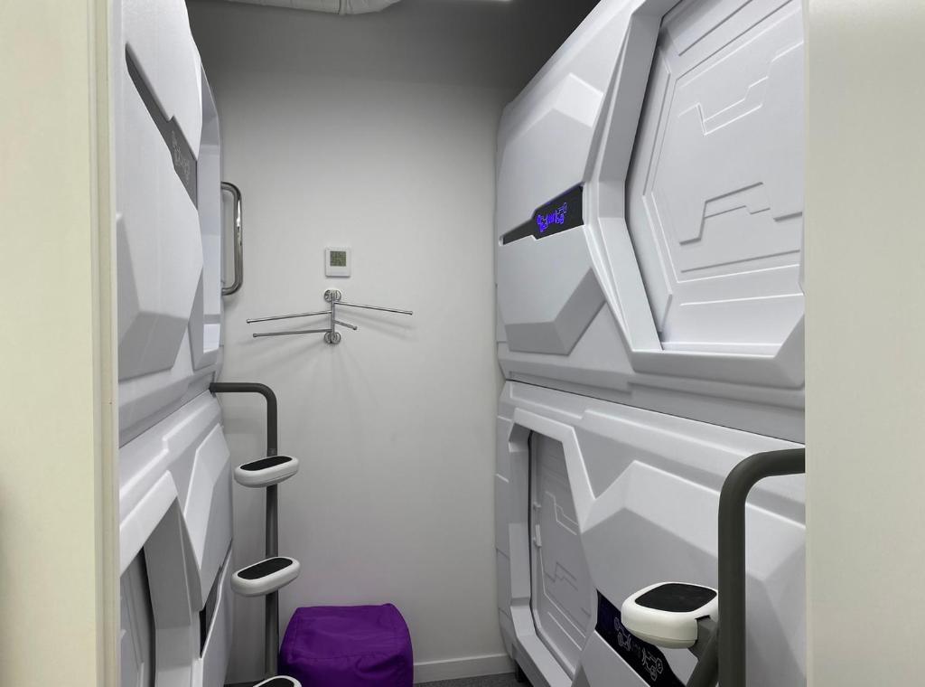 Koupelna v ubytování AV-1 Capsule Hotel