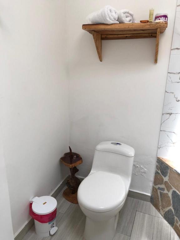 Ванна кімната в Eco Hostal Kuima