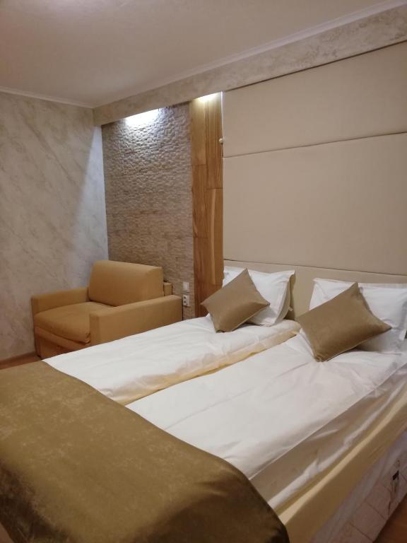 Postel nebo postele na pokoji v ubytování HQ apartments Villa Park