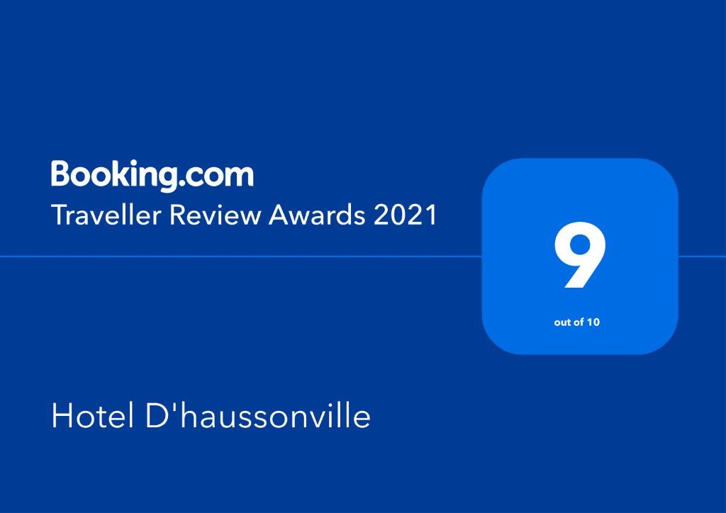 a screenshot of the traveller review awards at Hotel D&#39;haussonville in Nancy