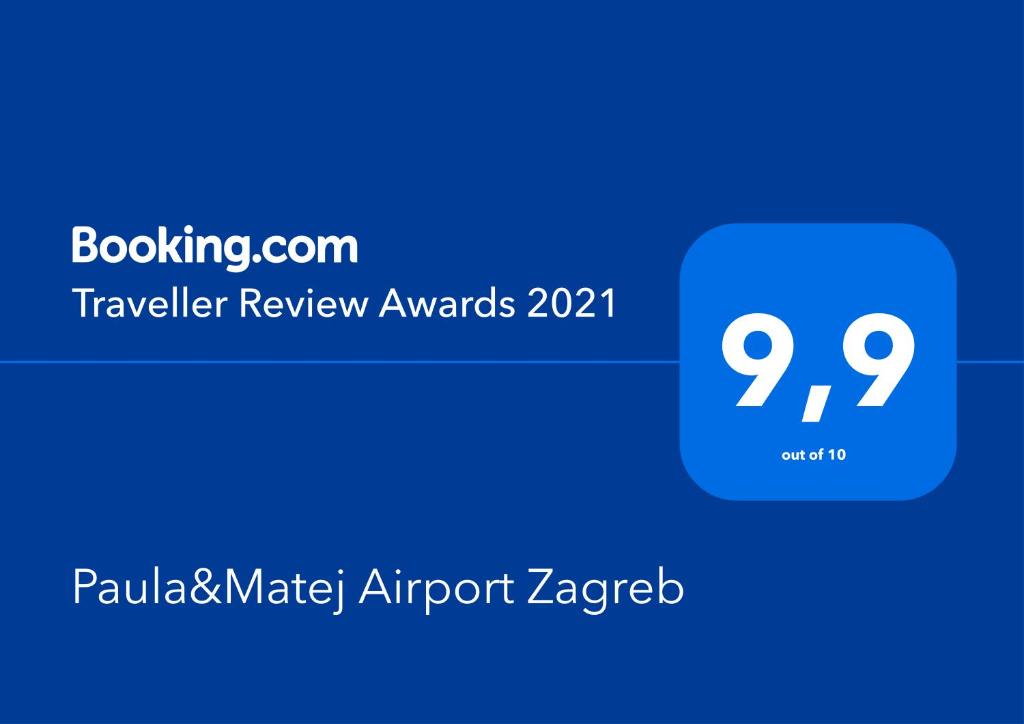 Certifikát, ocenenie alebo iný dokument vystavený v ubytovaní Paula&Matej Airport Zagreb
