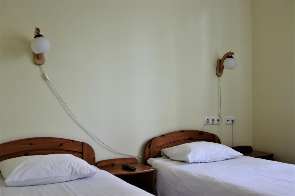 Postel nebo postele na pokoji v ubytování Hostel Lõuna