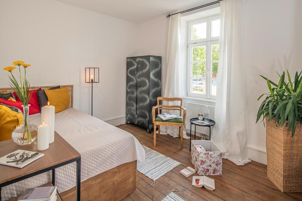Boardinghouse alte Spinnerei - 带阳台的一室公寓