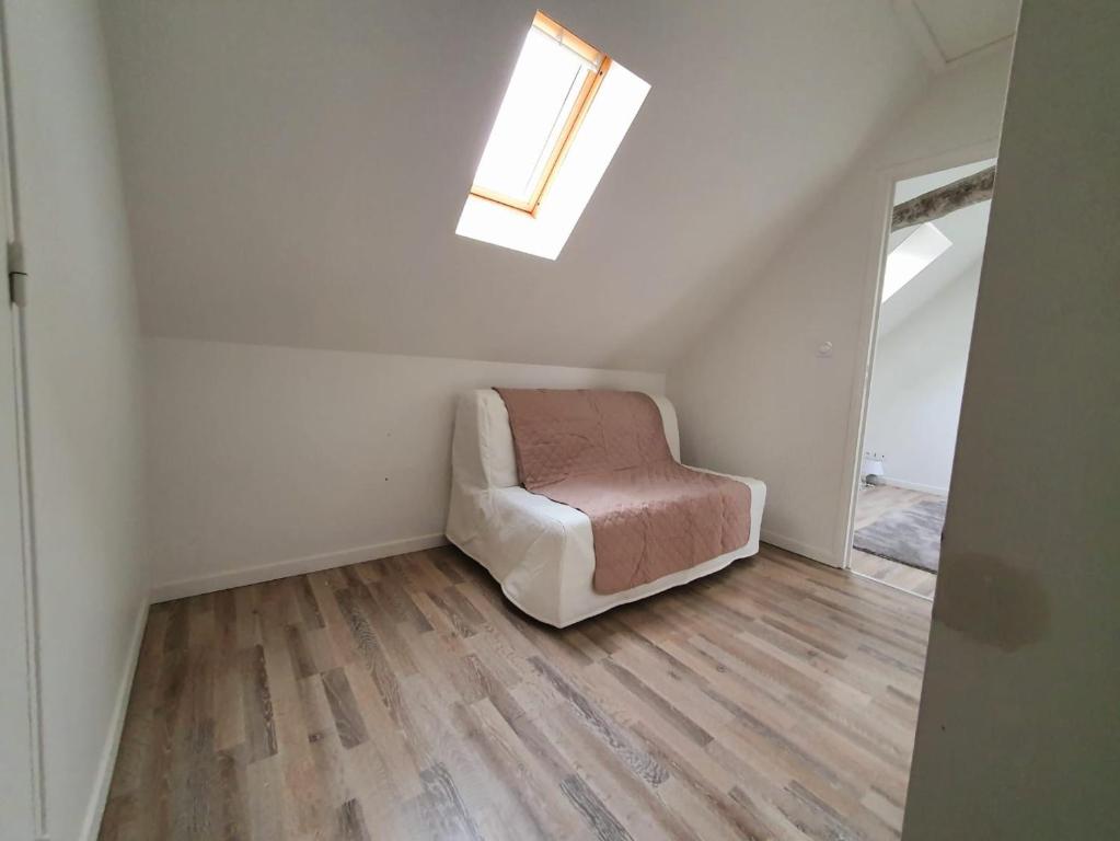 Postel nebo postele na pokoji v ubytování Gîte de Palesne - Pierrefonds