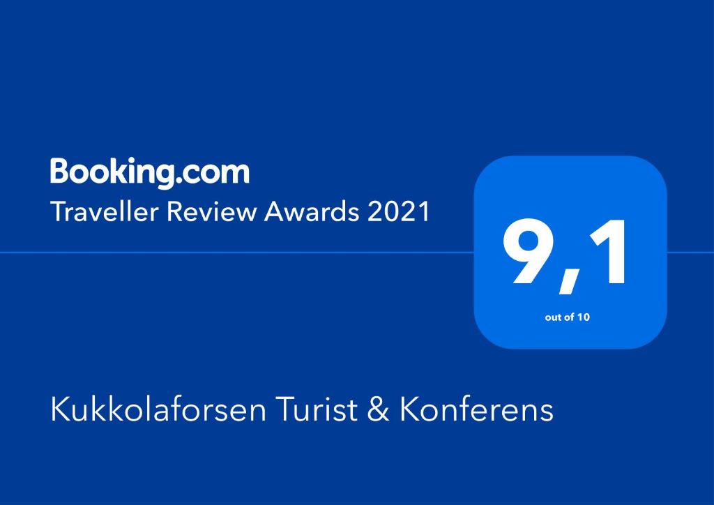 Certifikát, hodnocení, plakát nebo jiný dokument vystavený v ubytování Kukkolaforsen Turist & Konferens