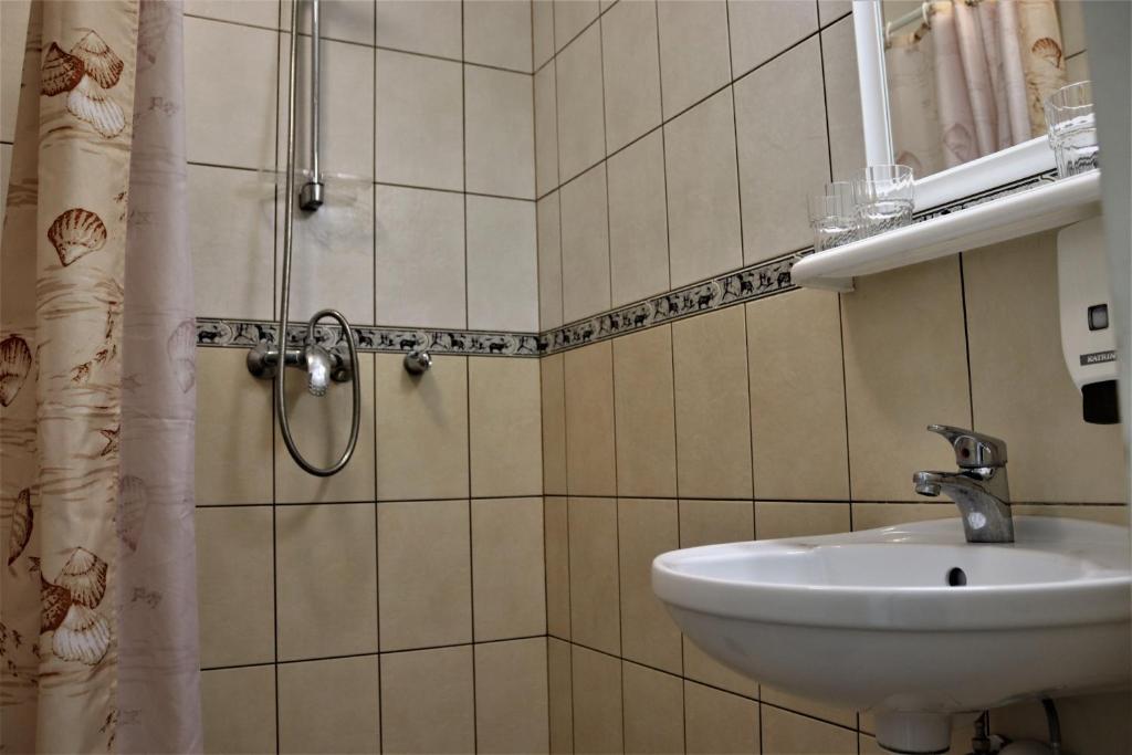 Koupelna v ubytování Hostel Lõuna