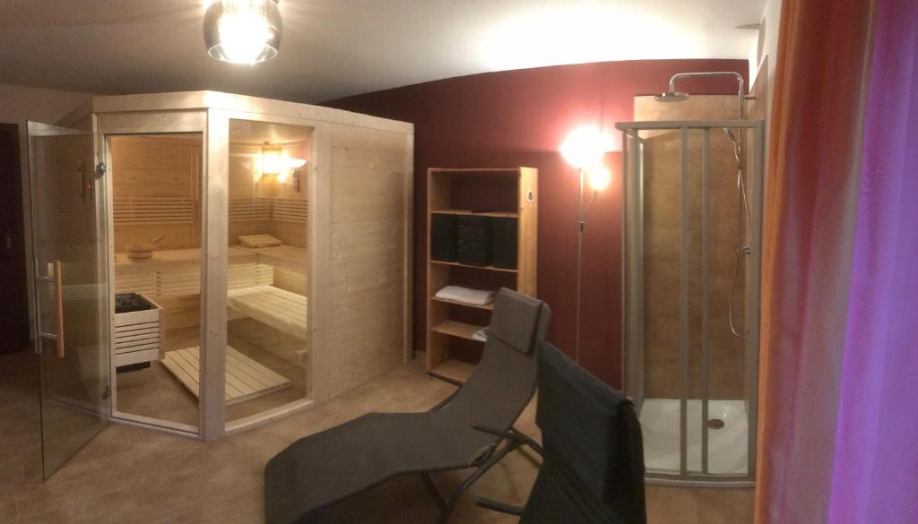 Koupelna v ubytování Gästehaus Steinerhof