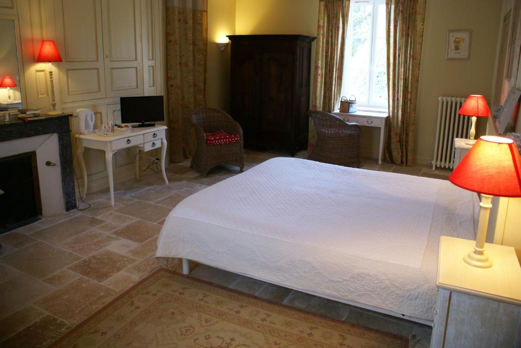 Postel nebo postele na pokoji v ubytování Le Béguinage
