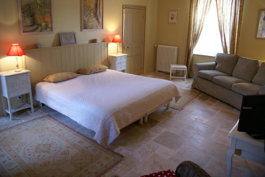 Postel nebo postele na pokoji v ubytování Le Béguinage