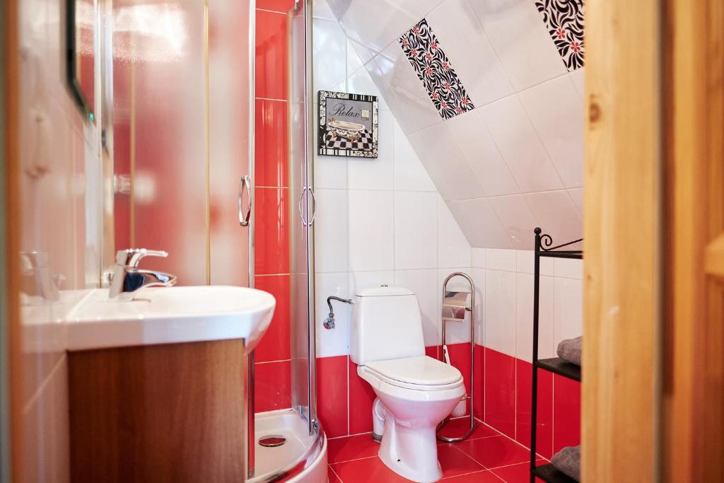 Kúpeľňa v ubytovaní Klimkowa Chata