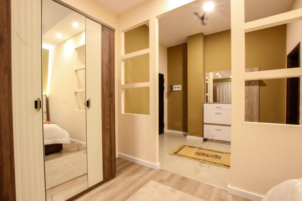Koupelna v ubytování Hotel Vasho
