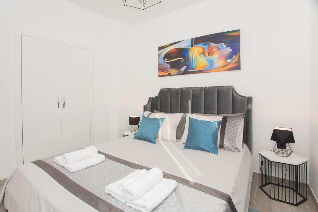 Postel nebo postele na pokoji v ubytování Apartmani Rišpet