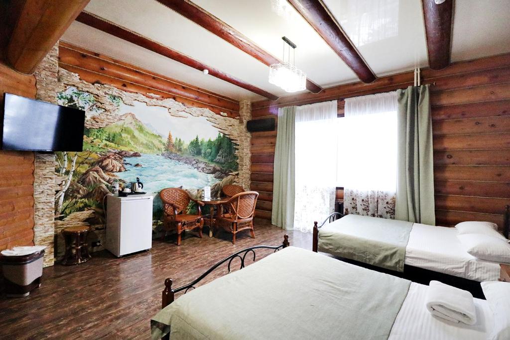 A bed or beds in a room at Spa Resort Kedroviy