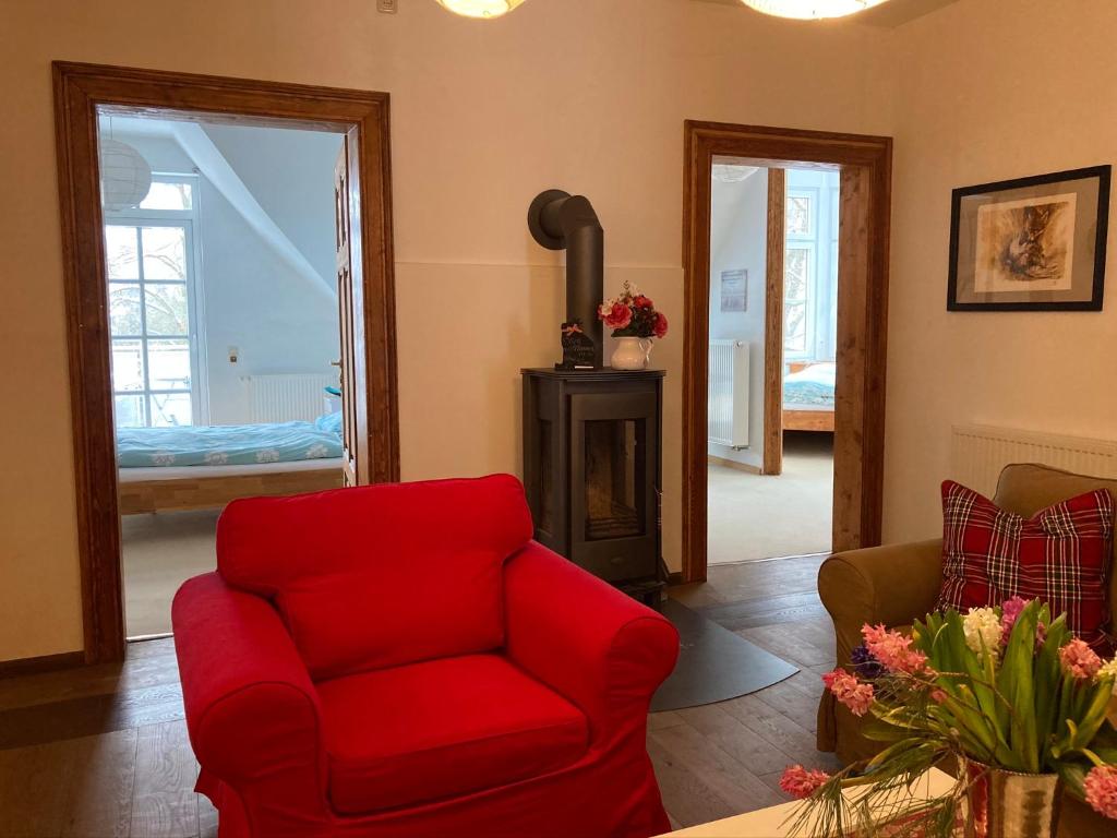 Posezení v ubytování Auberge Tabarz Inselsberg