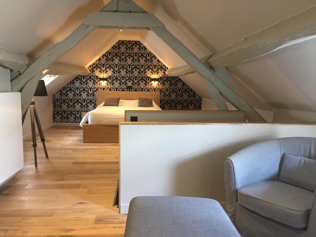 Posezení v ubytování Hotel le Fenil