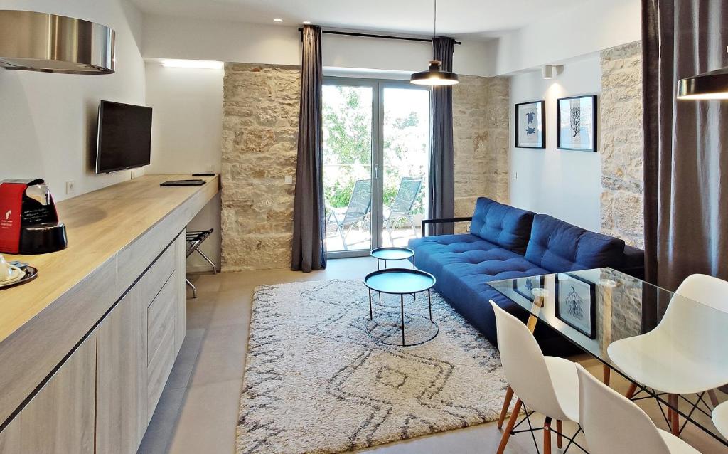 Kuchyň nebo kuchyňský kout v ubytování Hotel Korsal