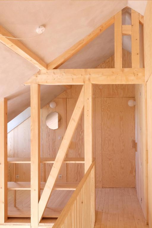 Palanda nebo palandy na pokoji v ubytování Chalet d'Orti