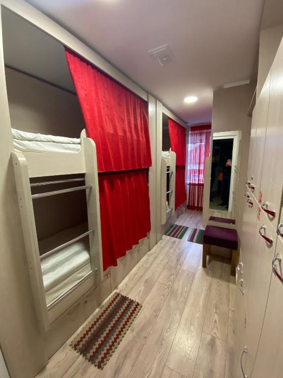 Postel nebo postele na pokoji v ubytování Hostel Zolota Nyva