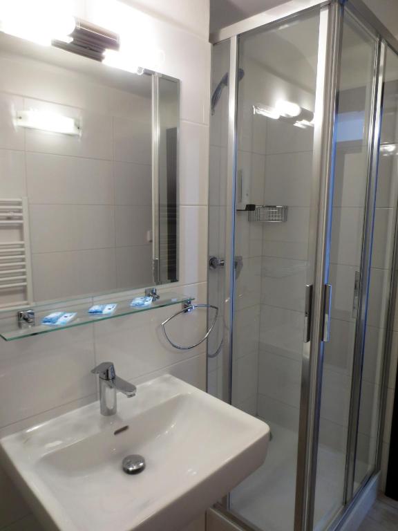 Koupelna v ubytování Zámecký Hotel ANTON FLORIAN