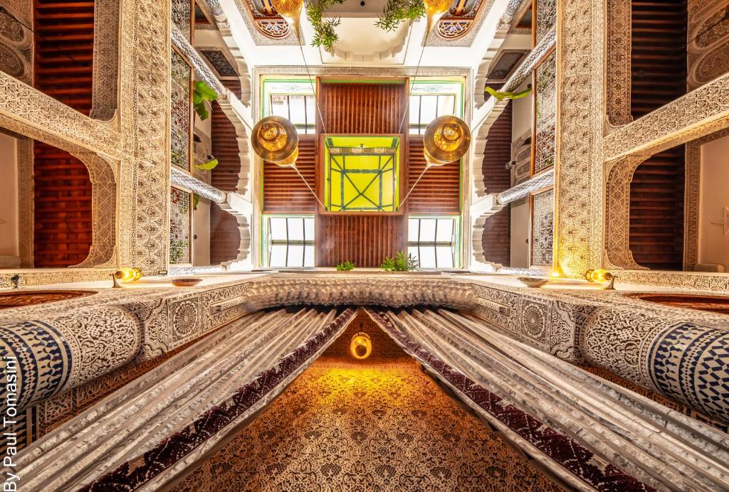 Posezení v ubytování Riad Fes Nass Zmane