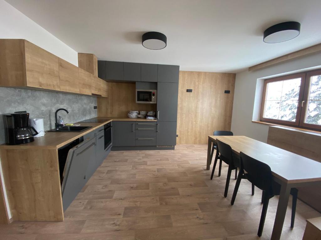 Kuchyň nebo kuchyňský kout v ubytování Pension Marina