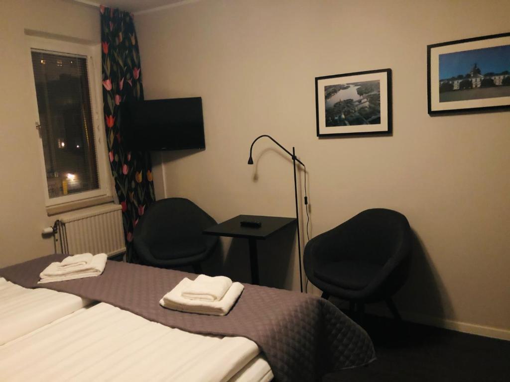 Postel nebo postele na pokoji v ubytování Best Western Hotel Solna