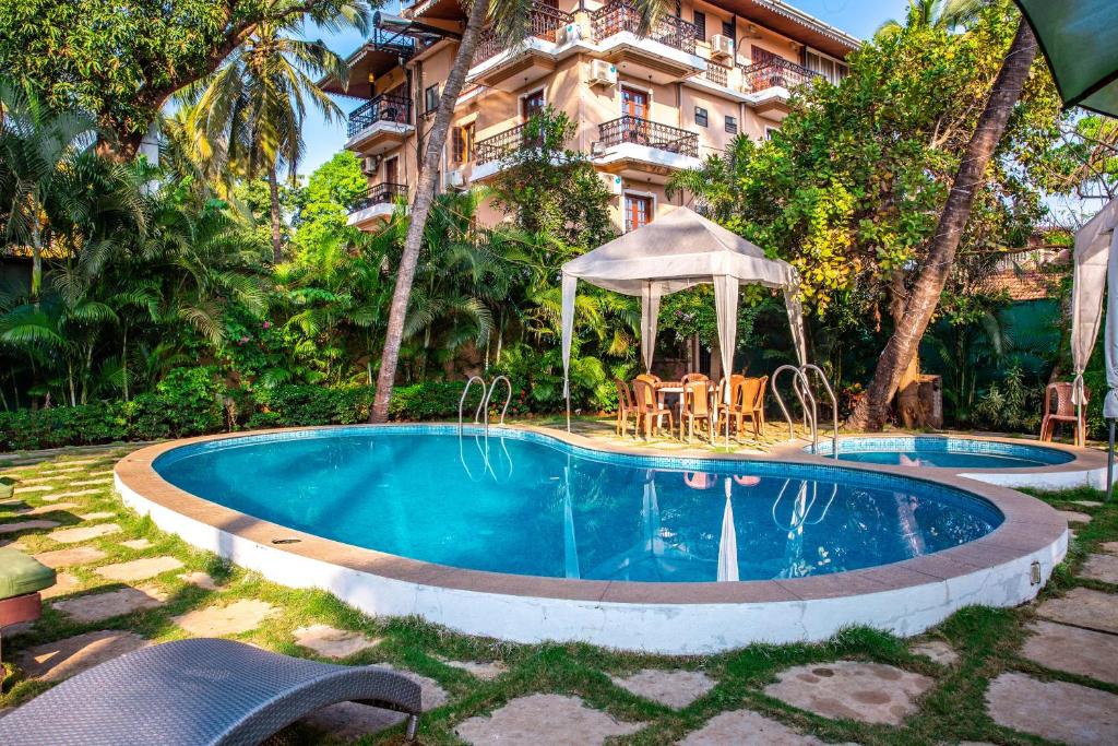 Bazén v ubytování Resort Martins Siesta , A Portuguese Heritage Resort in Calangute nebo v jeho okolí