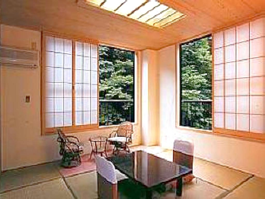 Posezení v ubytování Shima Onsen Ichigekan
