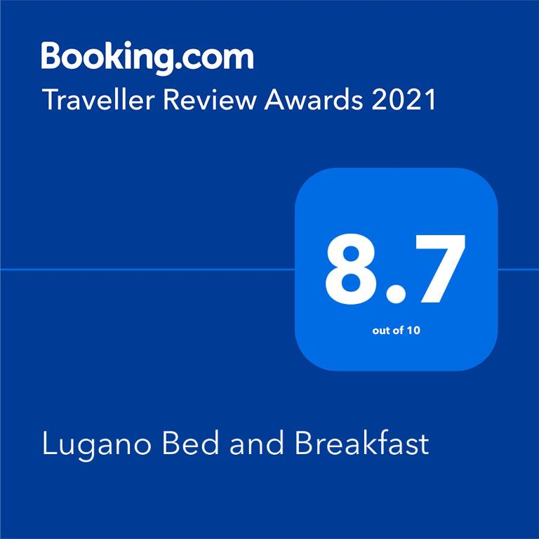 Certifikát, hodnocení, plakát nebo jiný dokument vystavený v ubytování Lugano Bed and Breakfast
