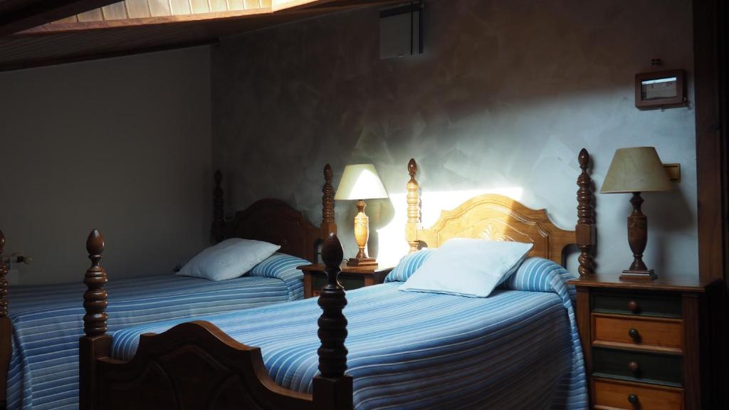 Postel nebo postele na pokoji v ubytování Casa Rural Ekoigoa