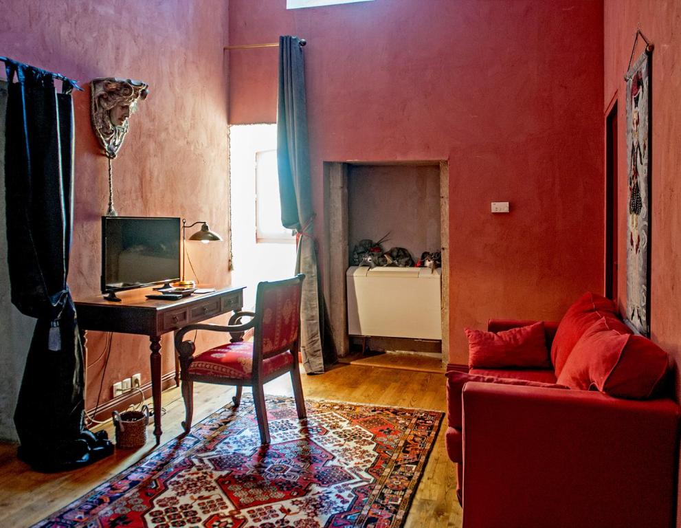 Posezení v ubytování Demeure de Digoine "Chambre d'Hotes"