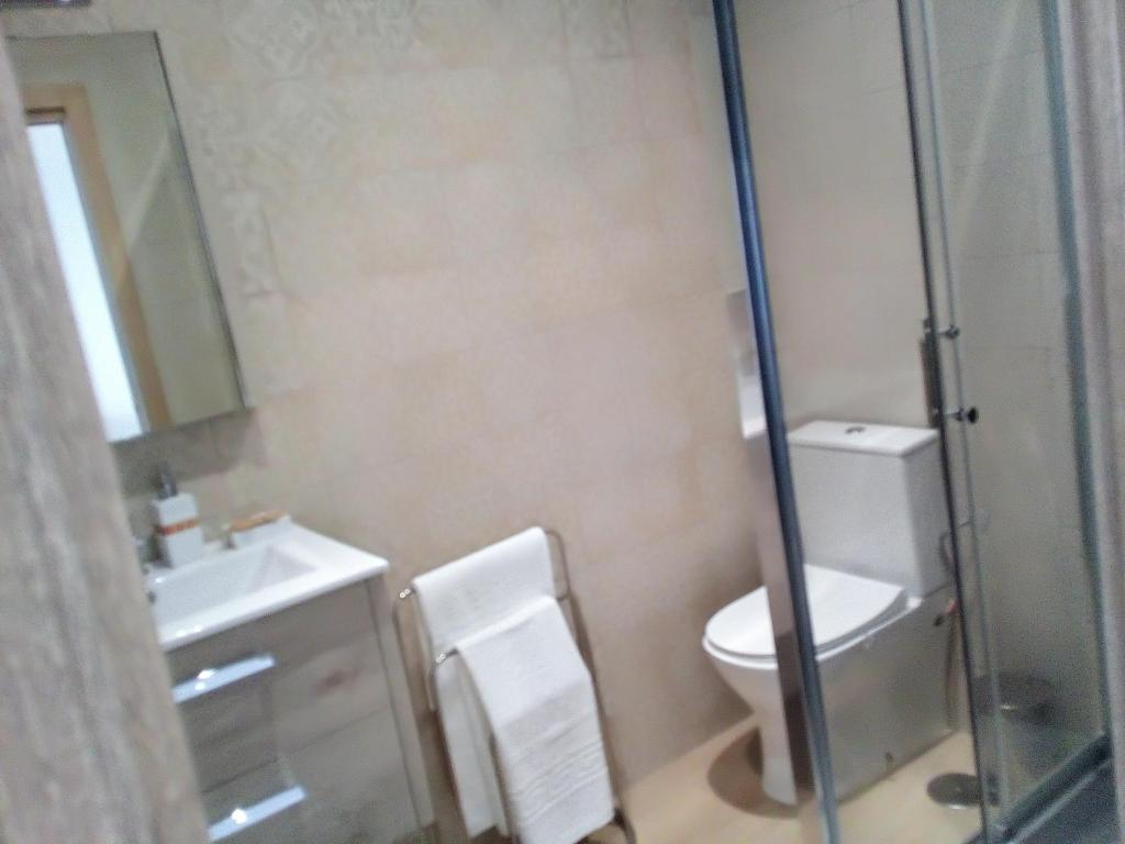 A bathroom at Casa María