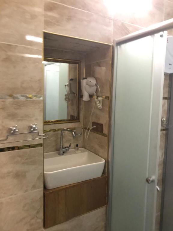 Koupelna v ubytování Gazel Butik Otel
