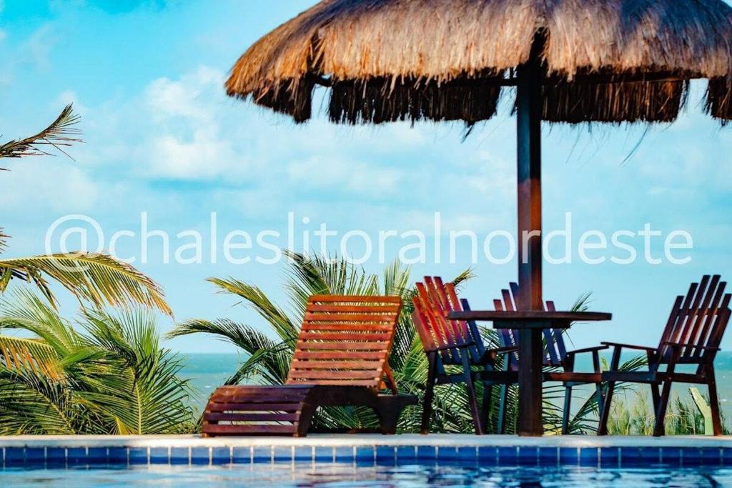  Chalé frente mar e frente piscina Zumbi-RN