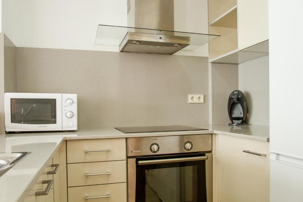 Η κουζίνα ή μικρή κουζίνα στο Apartamento Tarter Parc 1 habitación