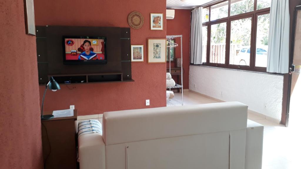 TV a/nebo společenská místnost v ubytování Tapuio Park Hotel